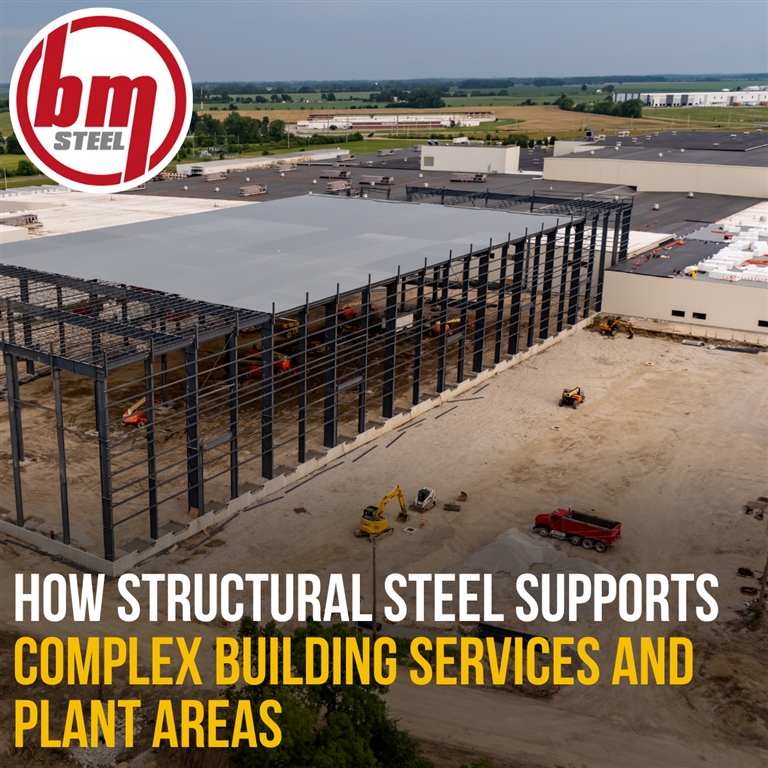 How Structural Steel Supports Complex Building Services and Plant Areas