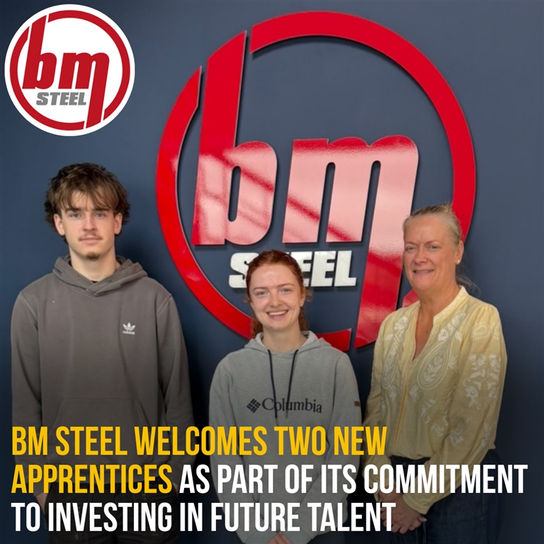 BM Steel Welcomes Two New Apprentices as Part of Its Commitment to Investing in Future Talent