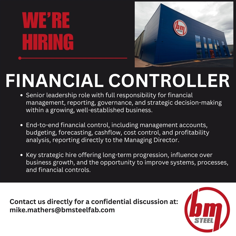 Financial Controller - Newry - BM Steel