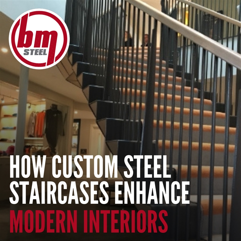 How Custom Steel Staircases Enhance Modern Interiors